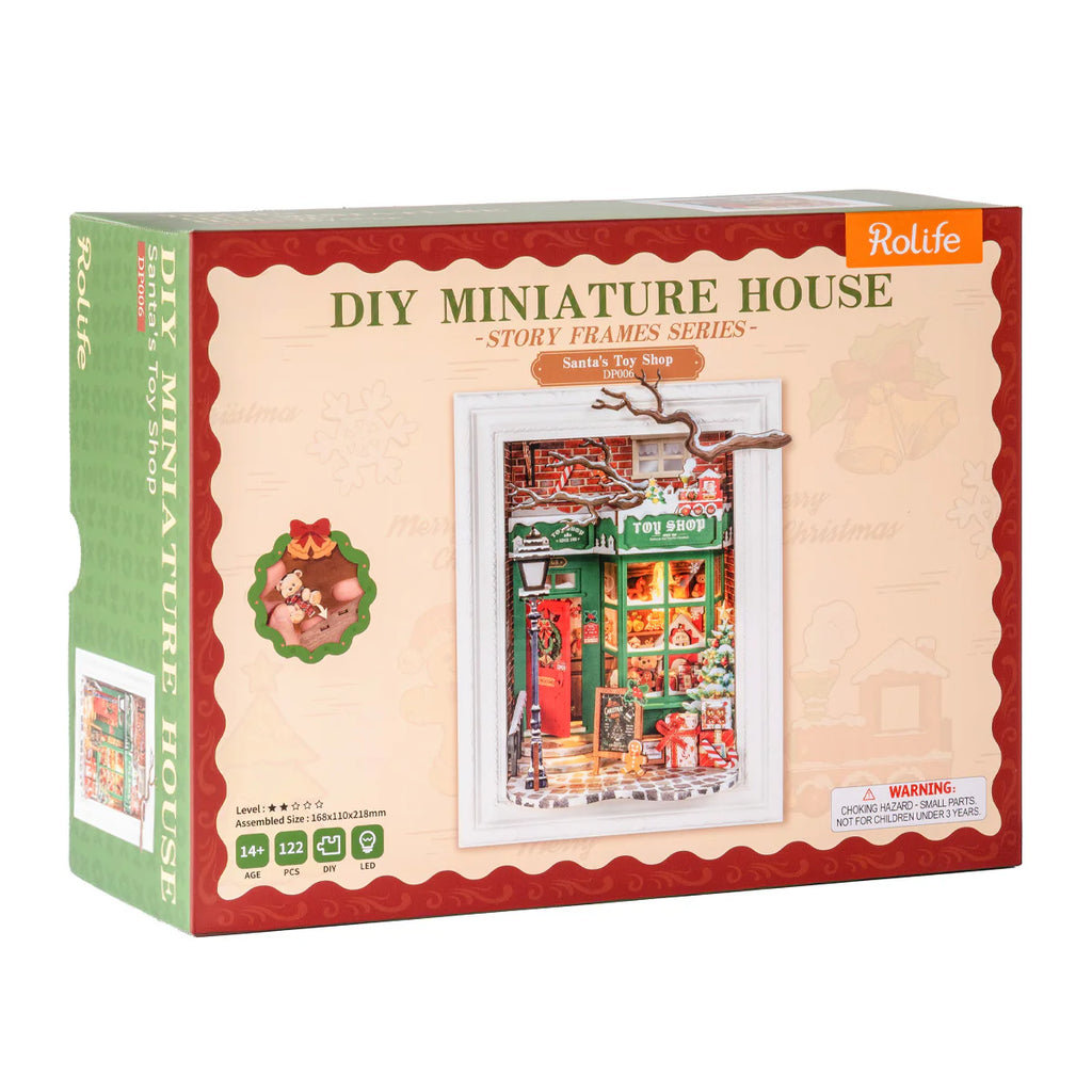 Package for Santa's Toy Shop story frame kit.