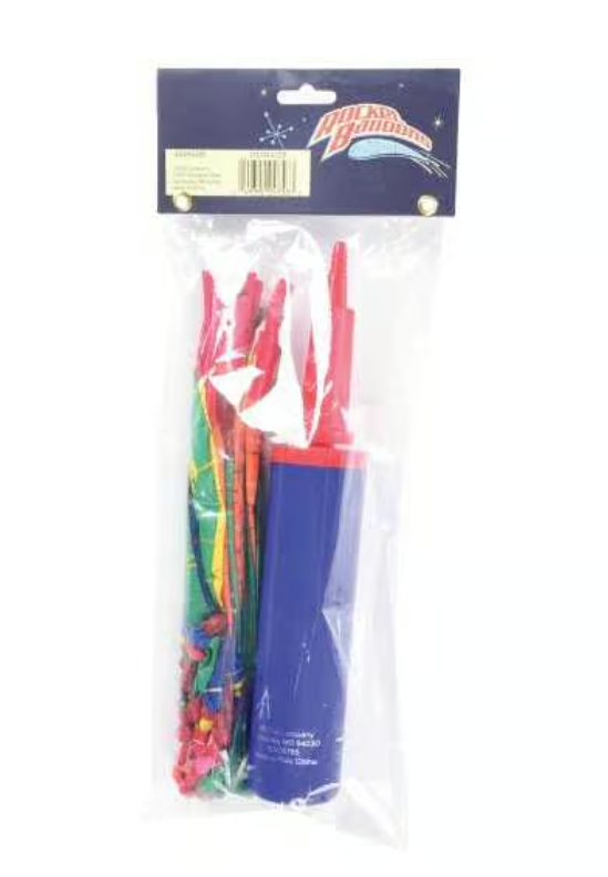 Rocket Balloons W/ Pump