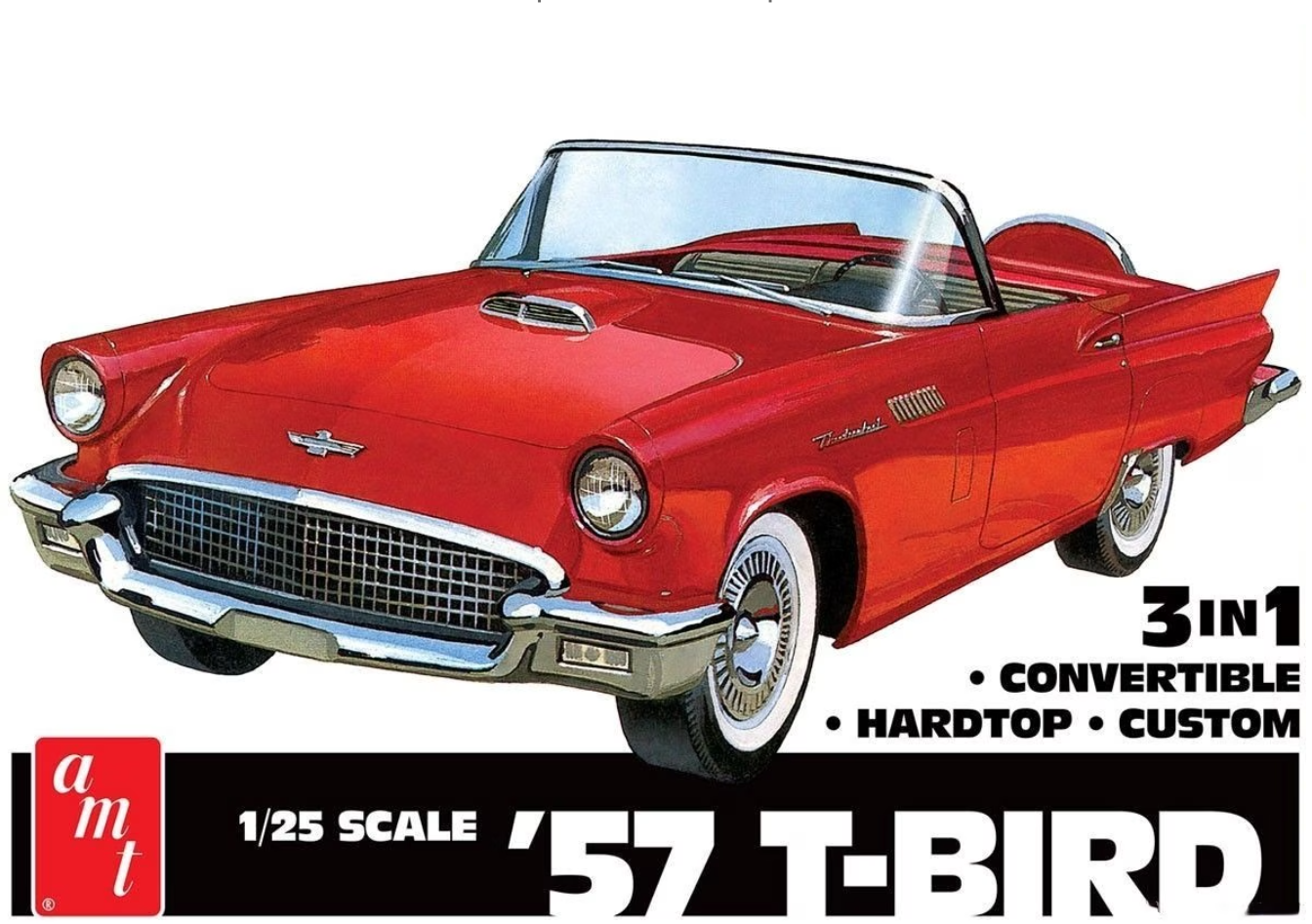 1/25 1957 Ford Thunderbird 3-in-1