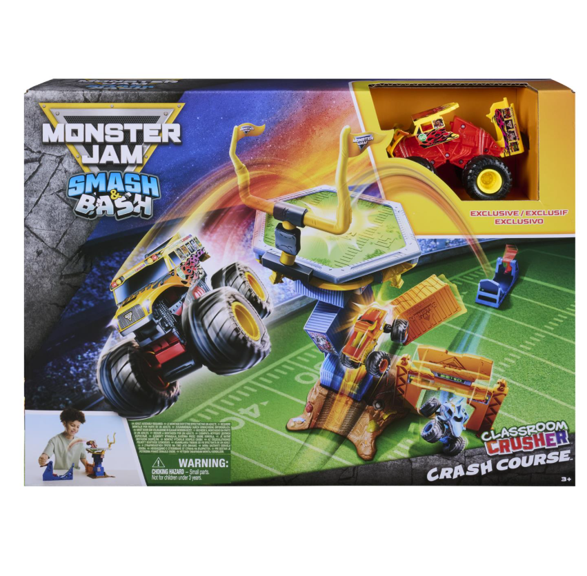 Monster Jame Smash & Bash Classroom Crusher Crash Course box