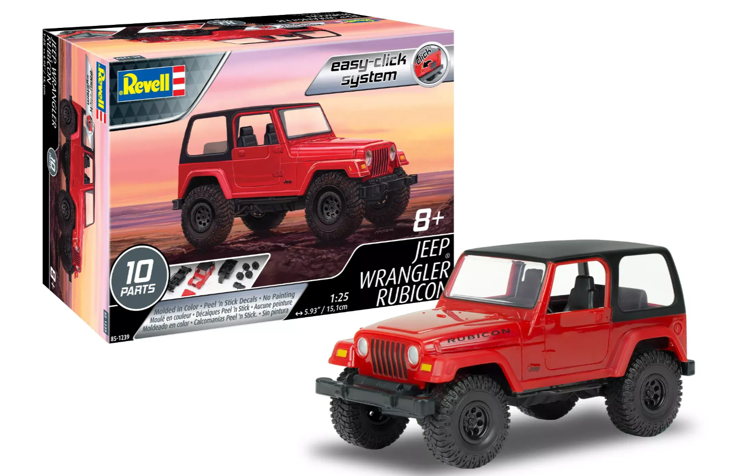 1/25 Jeep Wrangler Rubicon "Easy Click Snap Kit"