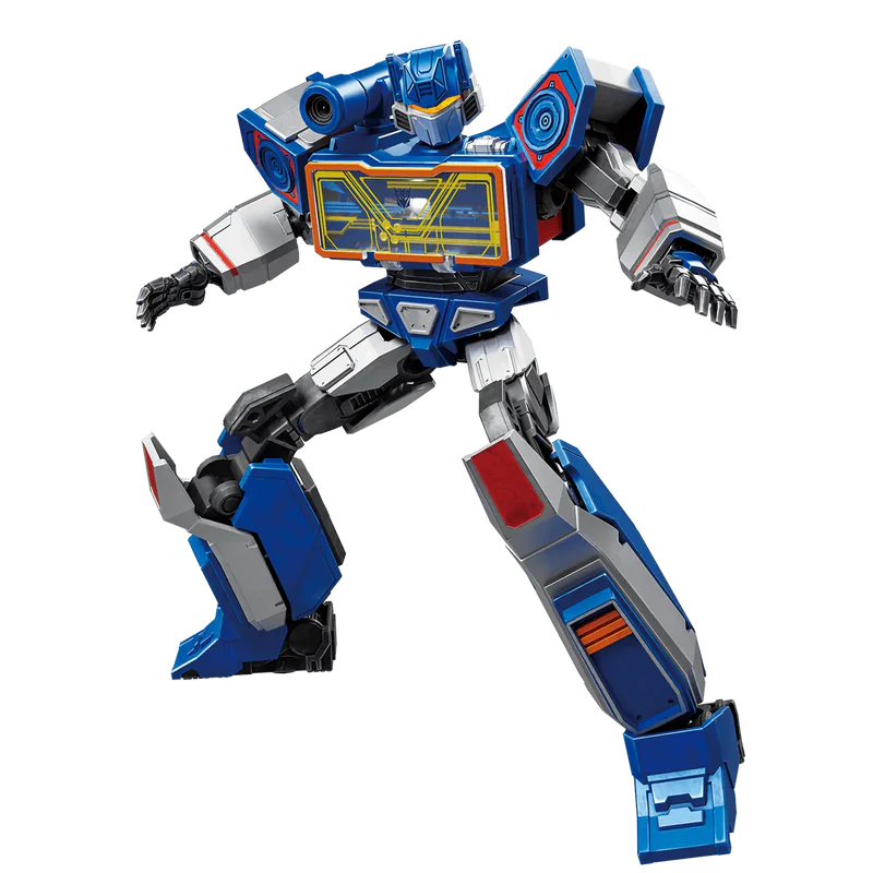 Assembled model kit of Transformers Soundwave.