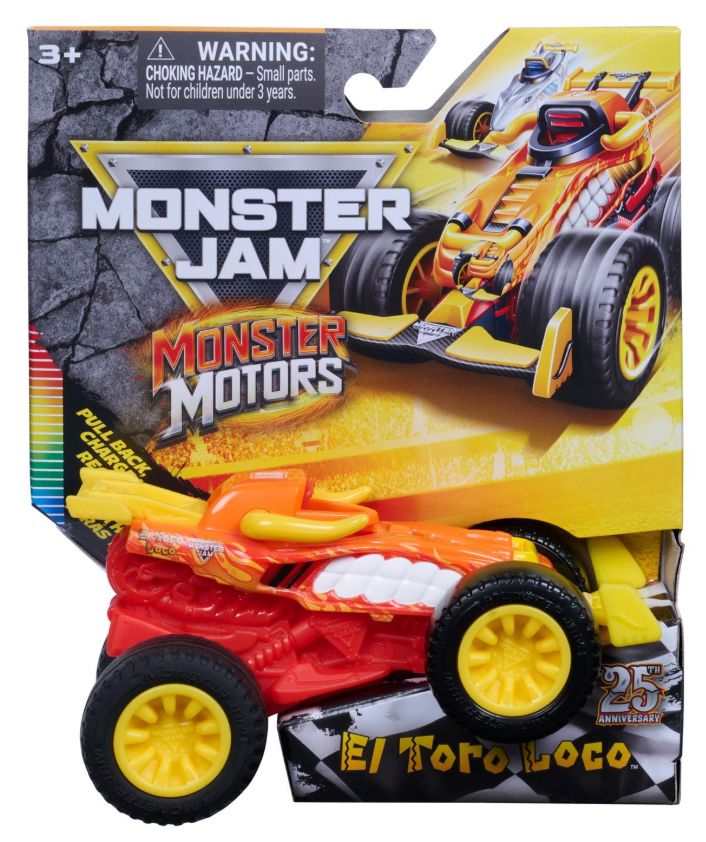 Monster Motors El Toro Loco vehicle in package.
