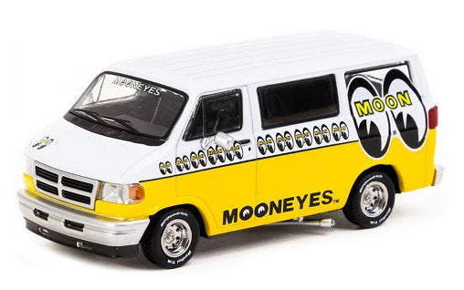 1/64 Dodge Van Mooneyes Yellow/White