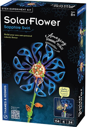 Package for Blue solar powered flower