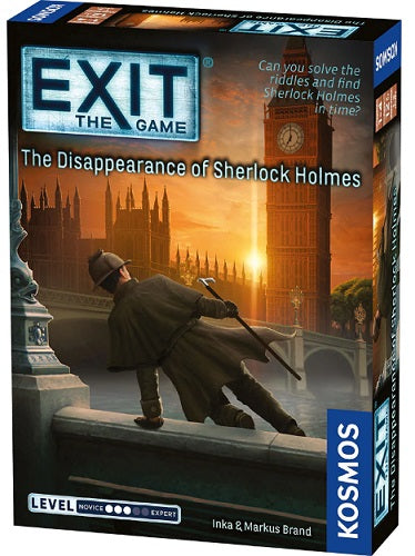 Board game box for 'Exit: The Game - The Disappearance of Sherlock Holmes' by Kosmos