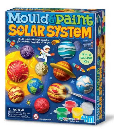 Box of Mould & Paint Solar System kit with colorful planets and space-themed design.