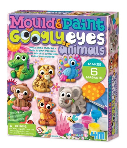 Colorful Box of Mould and Paint Googly Eye Animals
