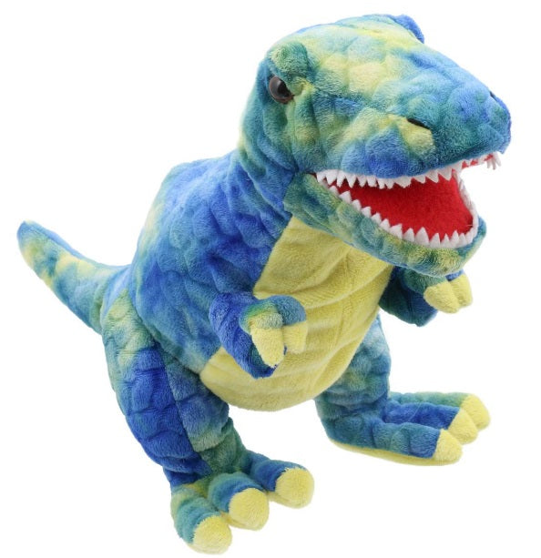 Baby T-Rex Blue Puppet Dinos