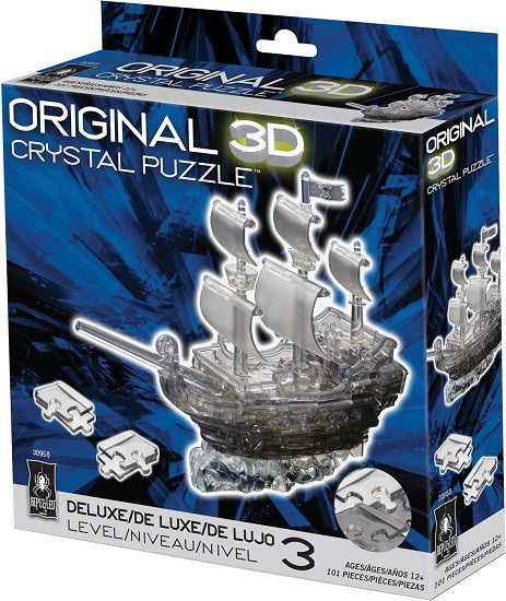 Black Pirate Ship 3D Crystal Puzzle