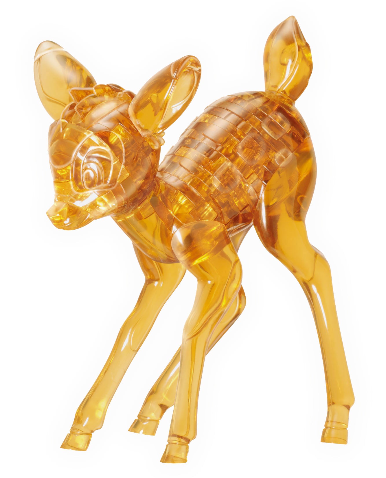 Golden brown figure of small deer.
