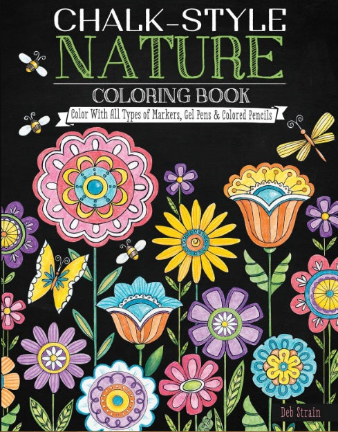 Nature Chalk-Style Coloring Bo