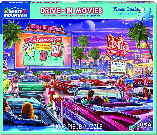 Drive In Movies 1000pc Puzzle