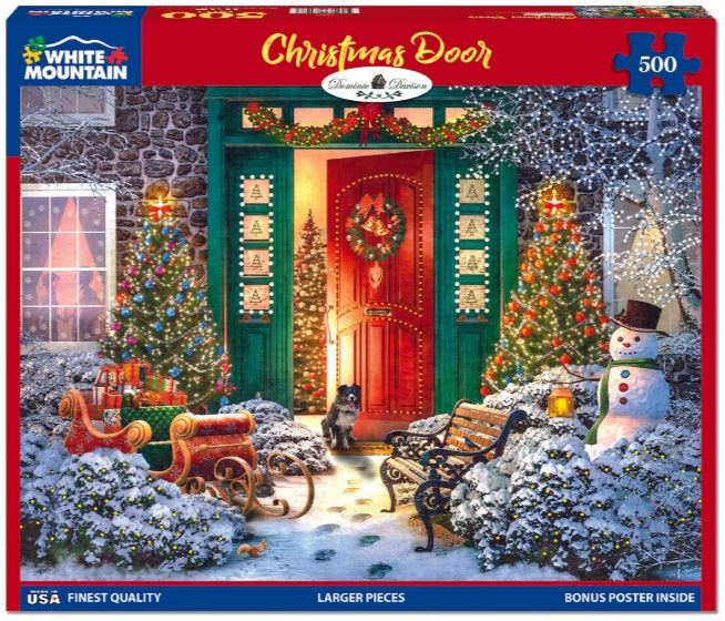 500pc Christmas Door