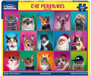 Cat Portraits 500pc Puzzle