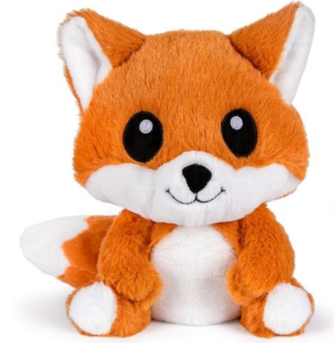 Plush fox with large eyes.