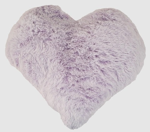 Lavender heart shaped plush.