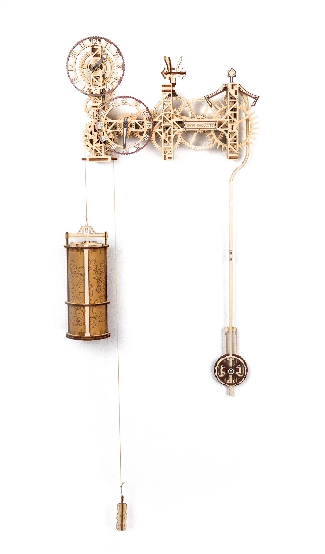 Wooden City Steampunk Clock