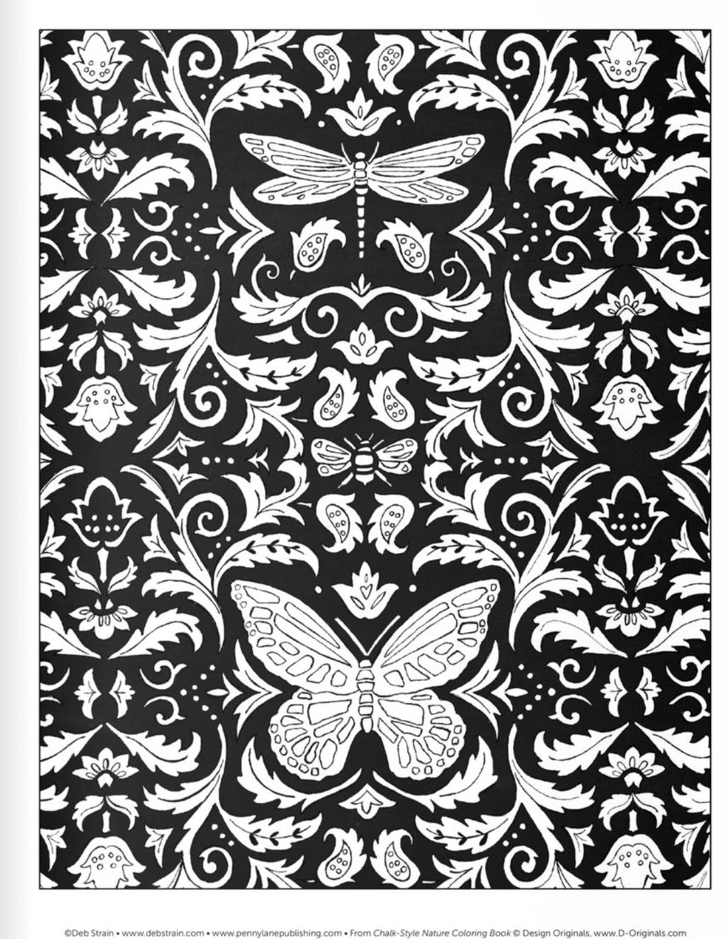 Nature Chalk-Style Coloring Bo