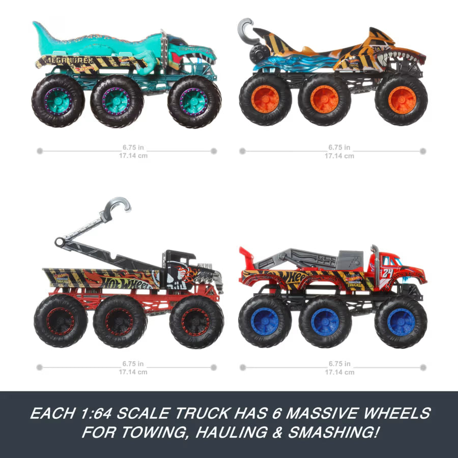 Chart showing 4 different Big Rig truck options with length measurement