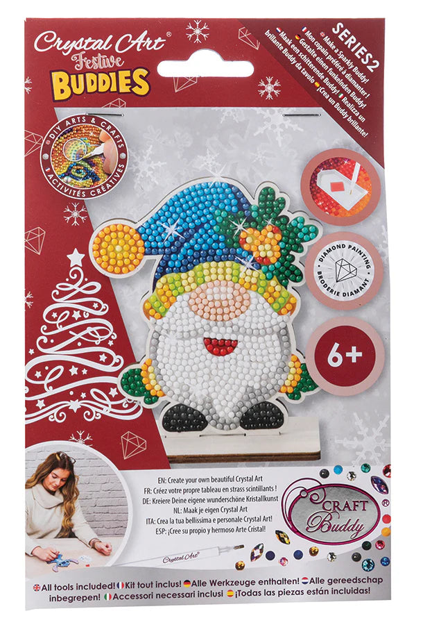 Crystal Art Gnome Festive Buddies Kit