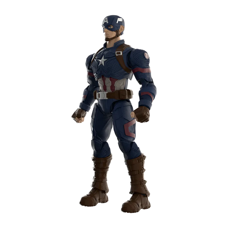 Assembled Captain America model kit.