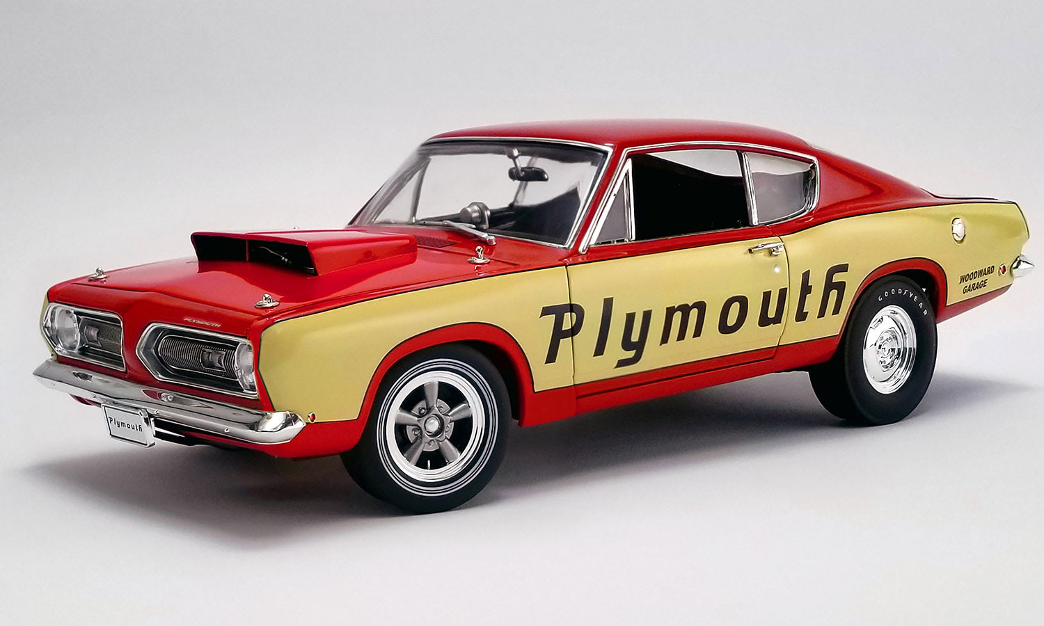 1/18 scale model of 1968 Plymouth Barracuda "The Mule"