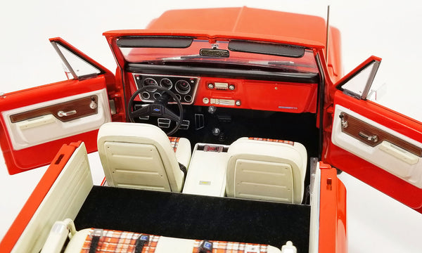 1/18 1972 Chevrolet K5 Blazer Red with White Top "Highlander Edition"