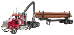 Metal Earth - ICONX - Western Star 4900 Log Truck & Trailer