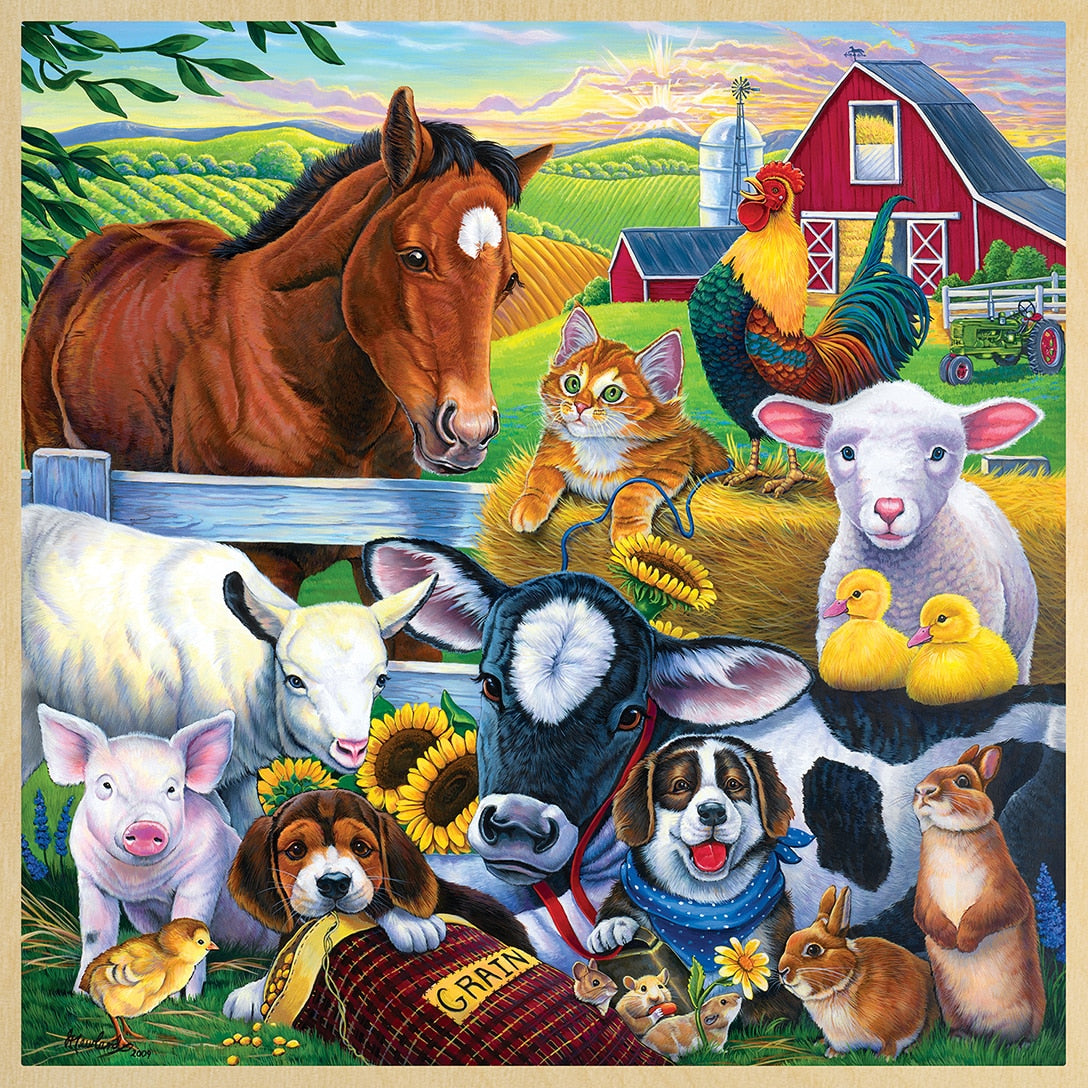 48pc Farm Friends Wood Puzzle