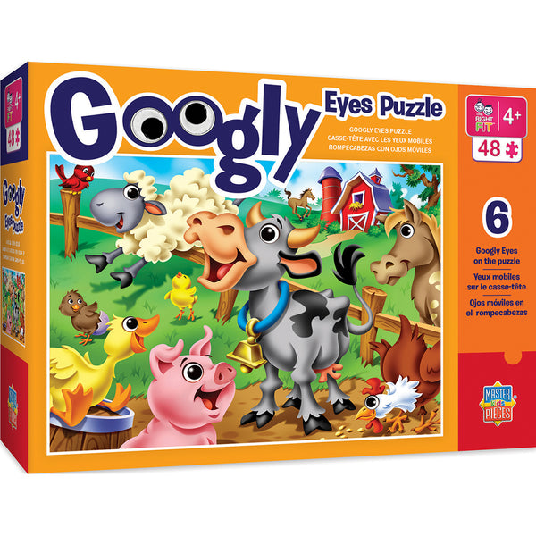 Googly Eyes Farm Animals 48pc Puzzle