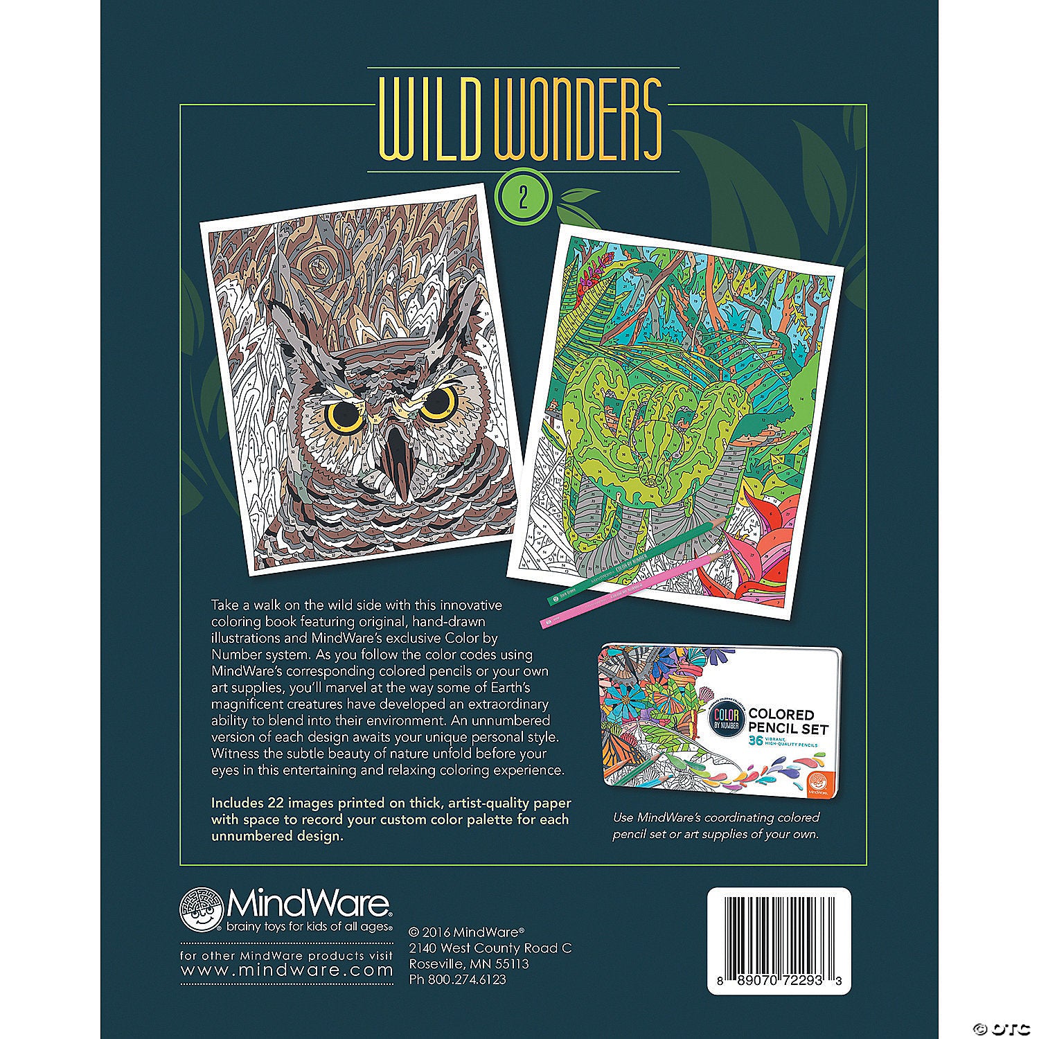 Wild Wonders 2 Color By Number