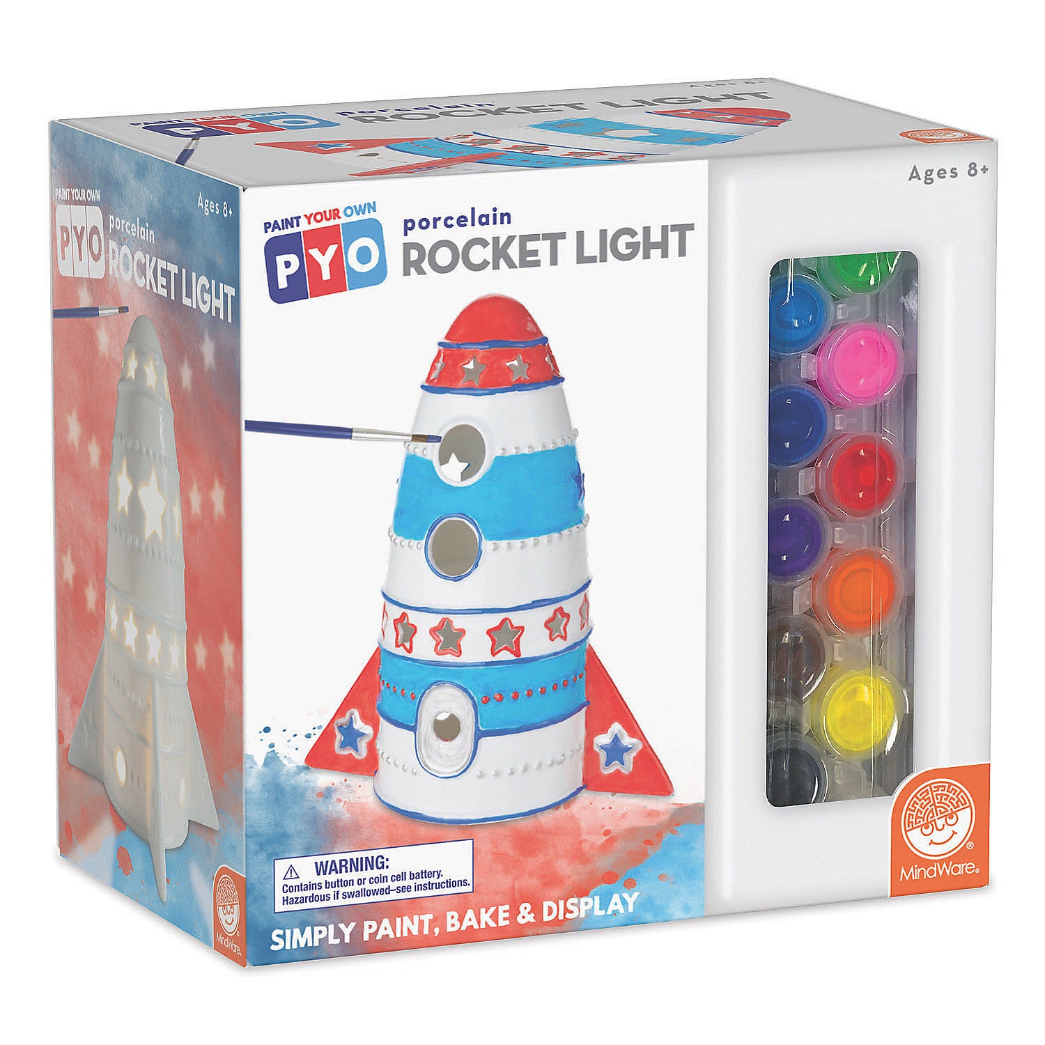 Paint Your Own Porcelain Light Rocket