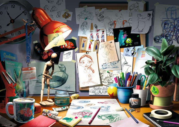 The Artist's Desk Pixar 1000pc Puzzle