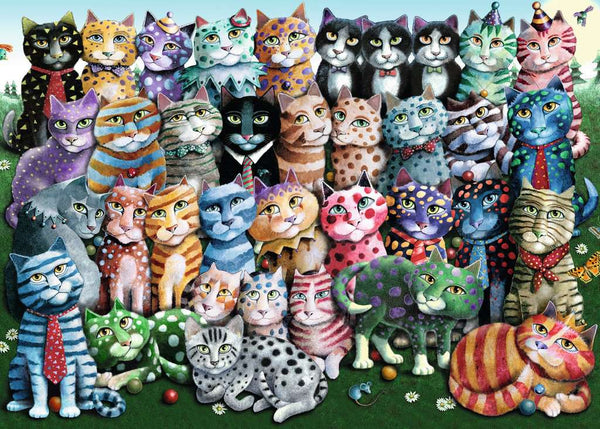 Cat Family Reunion 1000pc Puzzle