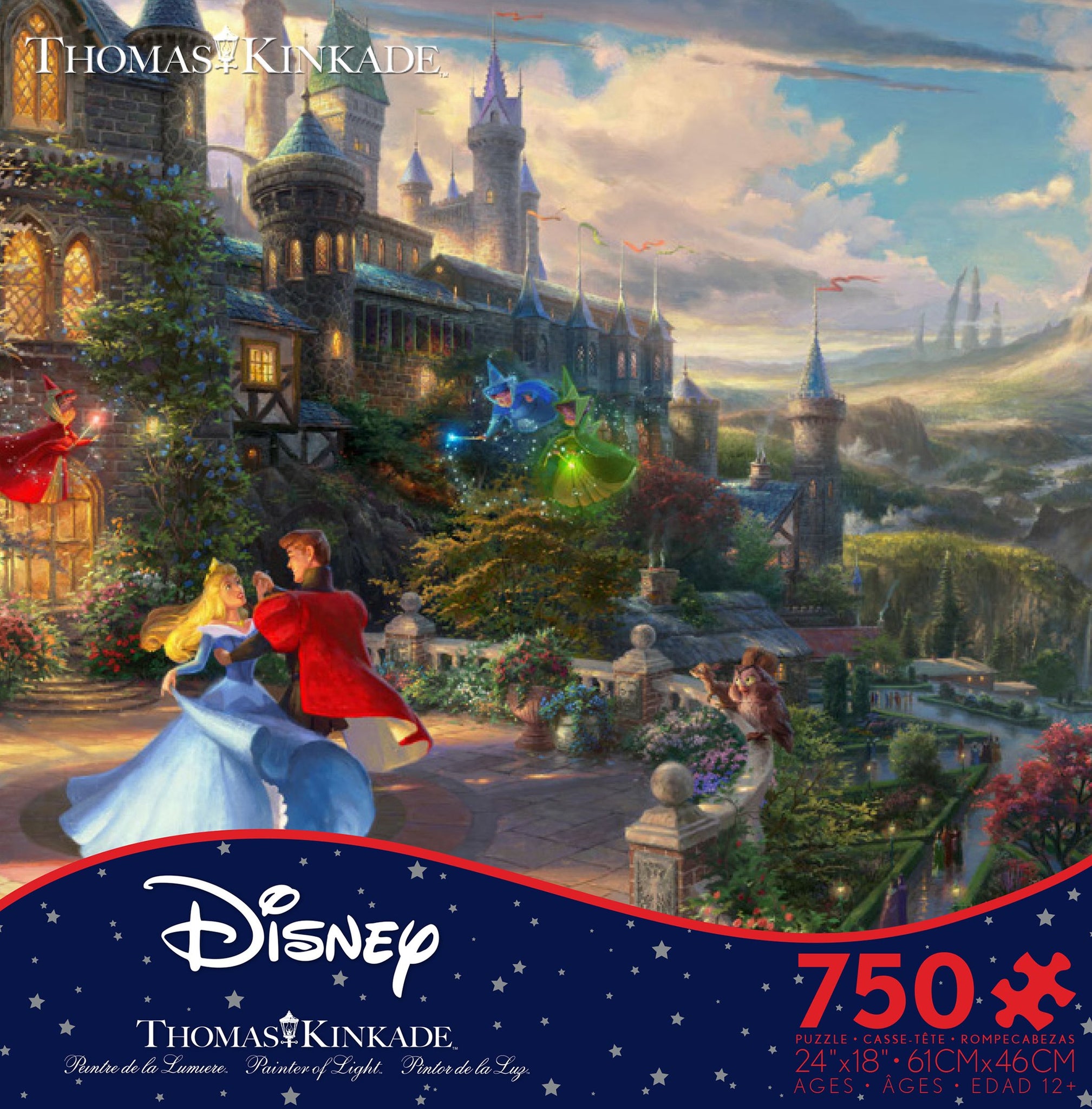 Thomas Kinkade Disney Sleeping Beauty Enchanting 750pc Puzzle