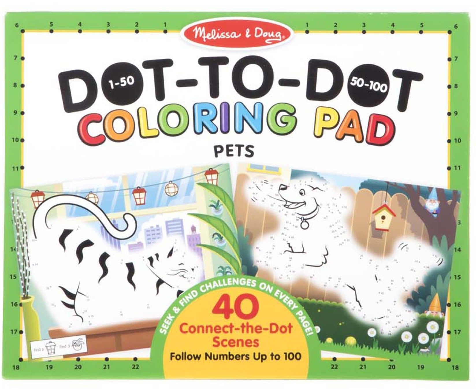 Pets 123 Dot-to-Dot Coloring P