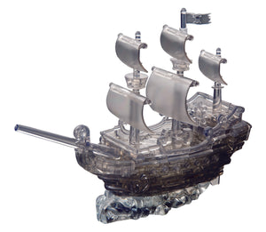 Black Pirate Ship 3D Crystal Puzzle