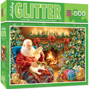 Holiday Christmas Dreams Glitter 500pc Puzzle