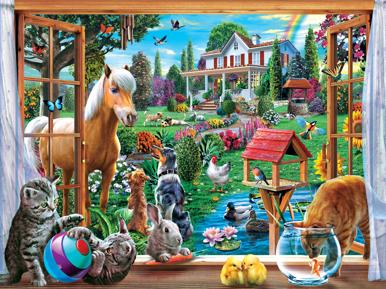 Peeking Through 400pc Puzzle