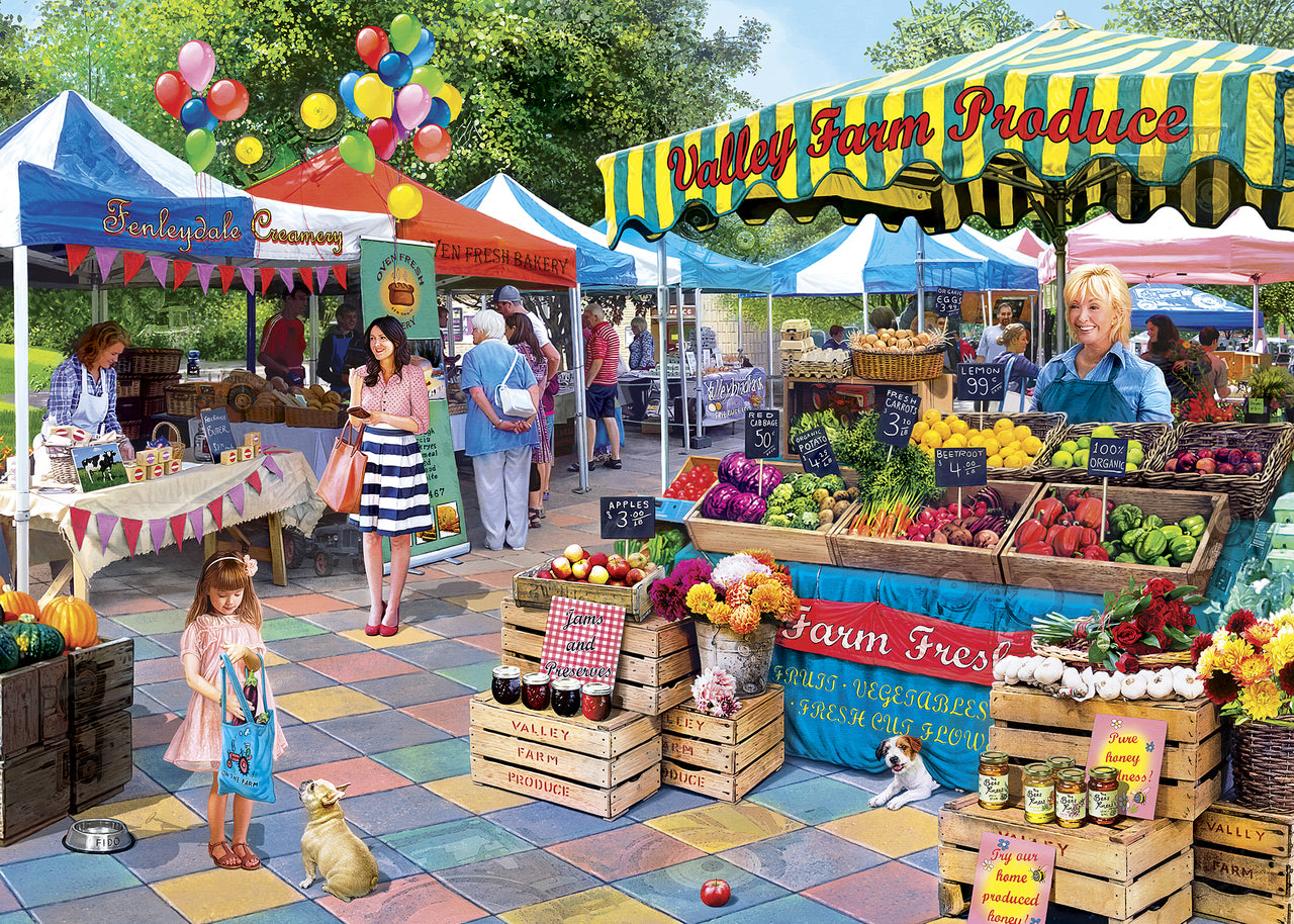 Corner Market Glow 550pc Puzzle
