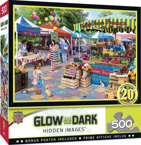 Corner Market Glow in the Dark 550pc Puzzle