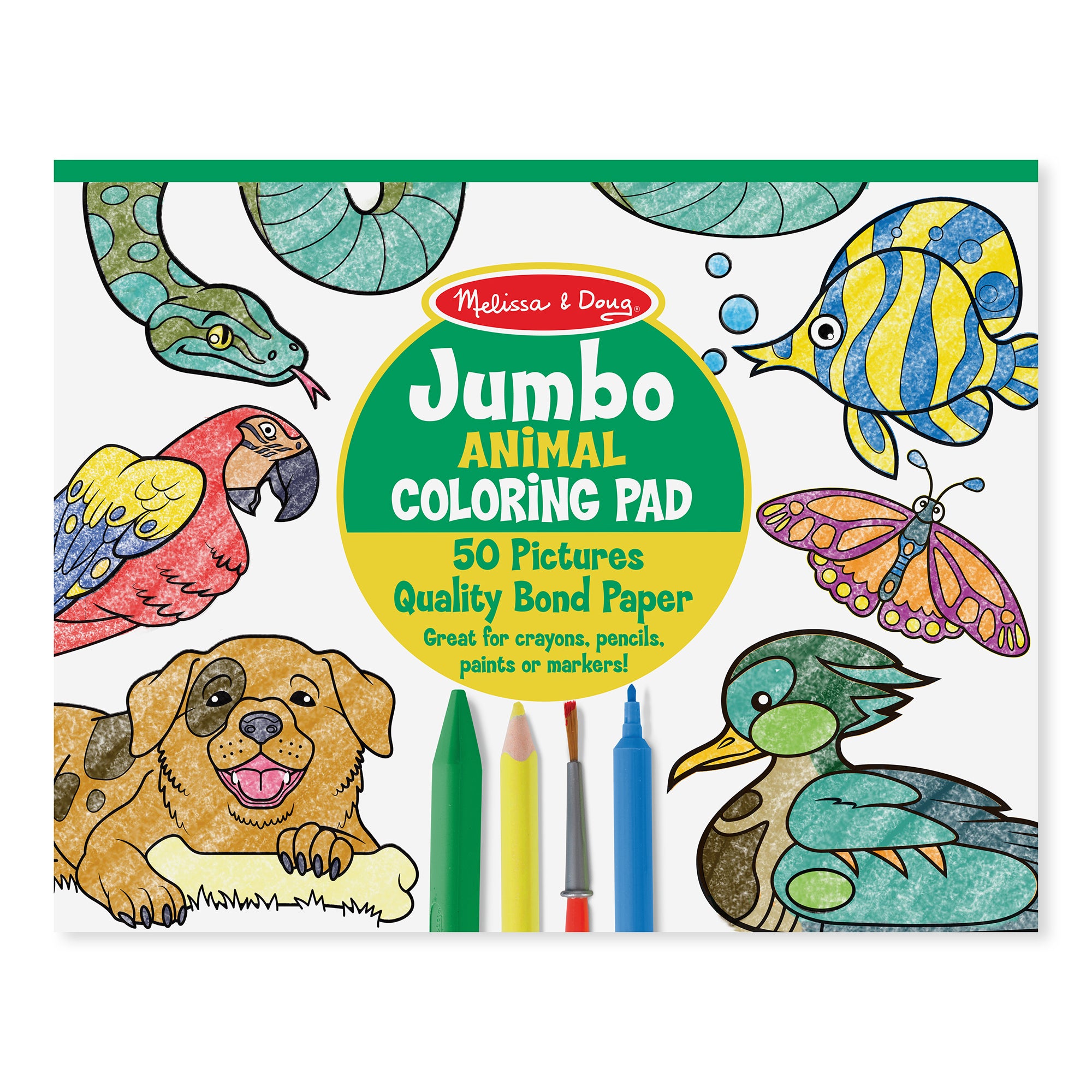 JUMBO COLORING PAD ANIMALS