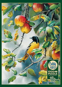 Oriole bird in an apple tree puzzle