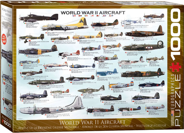 World War II Aircraft 1000pc Puzzle