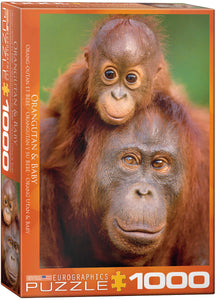 Orangutan & Baby 1000pc Puzzle