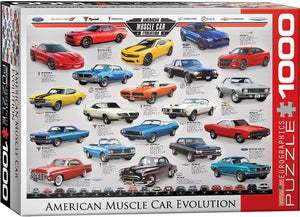 American Muscle Car Evolution 1000pc Puzzle