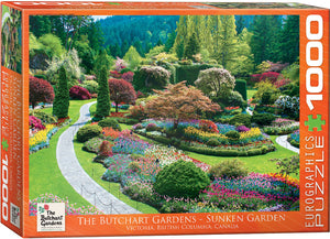 The Butchart Gardens Sunken Garden 1000pc Puzzle