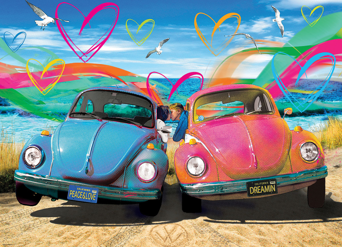1000pc VW Beetle Love Puzzle