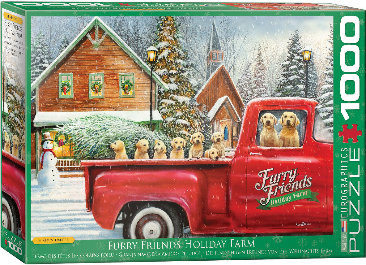 Furry Friends Holiday Farm 1000pc Puzzle